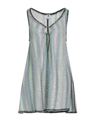 M Missoni Woman Mini Dress Light Blue Size S Viscose, Cotton