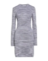 M Missoni Woman Mini Dress Lilac Size Xl Cotton, Wool, Viscose, Metallic Fiber In Purple