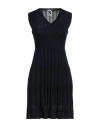 M Missoni Woman Mini Dress Midnight Blue Size 4 Viscose, Wool