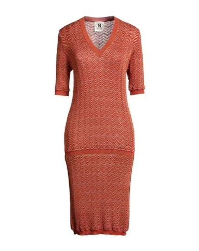 M Missoni Woman Mini Dress Red Size Xl Viscose, Cotton, Wool, Metallic Fiber, Polyamide