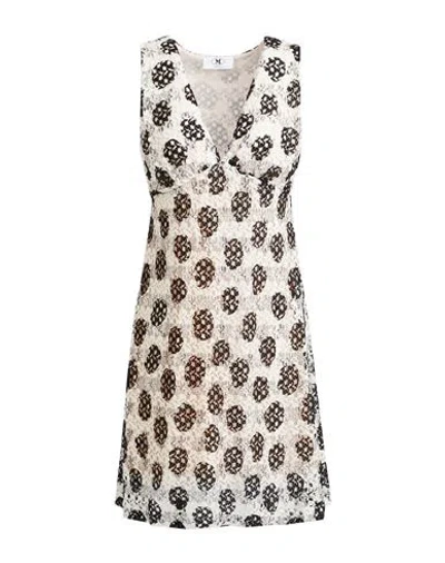 M Missoni Woman Mini Dress White Size Xl Viscose In Multi