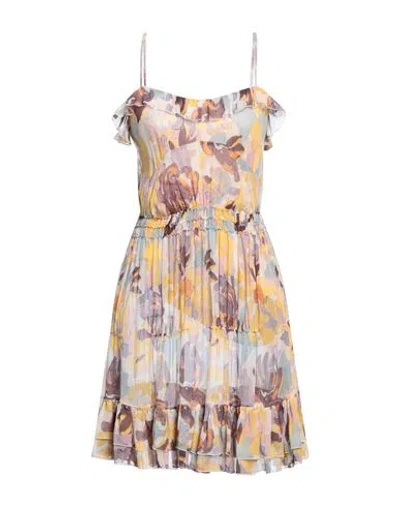 M Missoni Woman Mini Dress Yellow Size 6 Silk