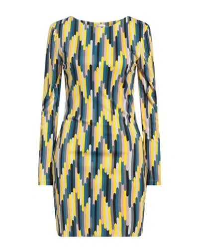 M Missoni Woman Mini Dress Yellow Size L Viscose