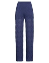 M Missoni Woman Pants Dark Purple Size Xl Viscose, Wool, Polyamide, Elastane In Blue