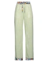 M Missoni Woman Pants Light Green Size 4 Polyester, Viscose In Green