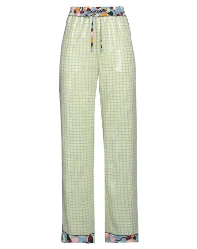 M Missoni Woman Pants Light Green Size 4 Polyester, Viscose