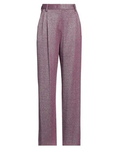 M Missoni Woman Pants Mauve Size 4 Viscose, Polyester, Polyamide, Elastane In Purple