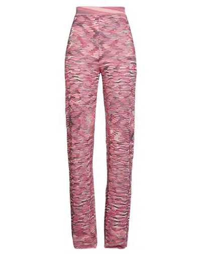 M Missoni Woman Pants Pink Size L Polyester, Elastane