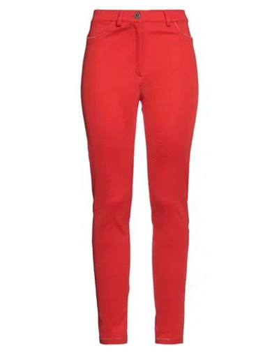 M Missoni Woman Pants Tomato Red Size 6 Viscose, Polyamide, Elastane