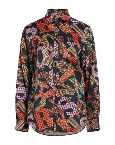 M Missoni Woman Shirt Navy Size Xl Viscose