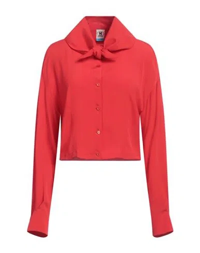 M Missoni Woman Shirt Red Size 4 Silk