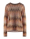 M Missoni Woman Sweater Apricot Size L Viscose, Cotton, Wool, Polyamide In Orange