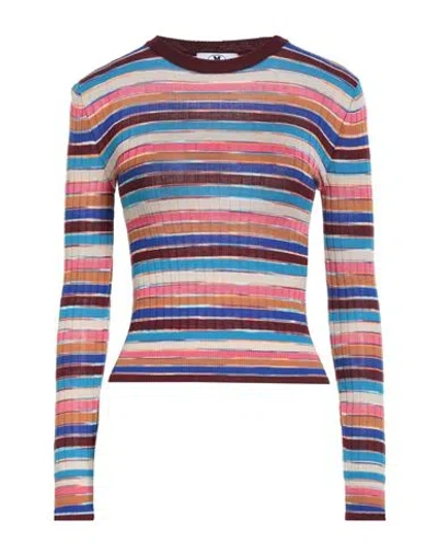 M Missoni Woman Sweater Azure Size Xl Wool, Cotton, Viscose, Elastane, Polyamide In Black