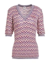 M Missoni Woman Sweater Yellow Size L Viscose, Cotton, Wool, Metallic Fiber, Polyamide