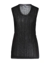 M Missoni Woman Sweater Black Size 10 Viscose, Wool, Acrylic, Polyamide