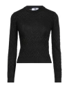 M Missoni Woman Sweater Black Size Xl Cotton, Viscose, Metallic Fiber In Black