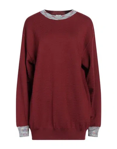 M Missoni Woman Sweater Burgundy Size M Viscose, Wool, Polyamide