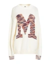 M Missoni Woman Sweater Cream Size L Acrylic, Wool, Cashmere, Polyamide In White