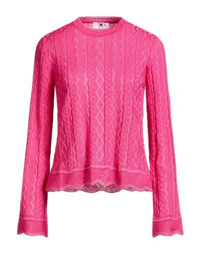 M Missoni Woman Sweater Fuchsia Size L Cotton, Viscose In Orange