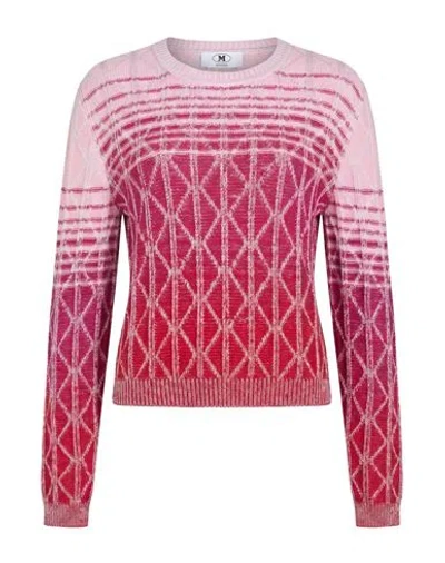 M Missoni Woman Sweater Fuchsia Size Xs Cotton, Synthetic Fibers, Wool, Metallic Fiber In Multi