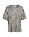 M Missoni Woman Sweater Military Green Size Xl Viscose In Green