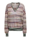 M Missoni Woman Sweater Green Size L Viscose, Cotton, Mohair Wool, Alpaca Wool, Polyamide