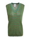 M Missoni Woman Sweater Green Size Xl Viscose, Cotton, Wool, Metallic Fiber, Polyamide