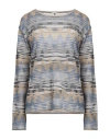 M Missoni Woman Sweater Light Blue Size Xl Viscose, Cotton, Wool, Polyamide In Blue
