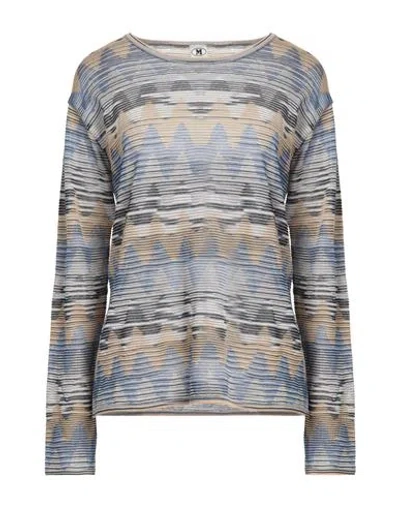 M Missoni Woman Sweater Light Blue Size Xl Viscose, Cotton, Wool, Polyamide