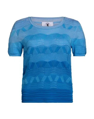 M Missoni Woman Sweater Light Blue Size M Cotton, Viscose