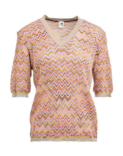 M MISSONI M MISSONI WOMAN SWEATER LIGHT BLUE SIZE XL VISCOSE, COTTON, WOOL, METALLIC FIBER, POLYAMIDE