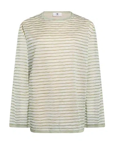 M Missoni Woman Sweater Light Green Size M Viscose, Polyester In Neutral