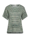 M Missoni Wool-blend Top In Green