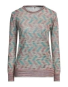 M Missoni Woman Sweater Light Green Size M Viscose, Wool, Polyamide