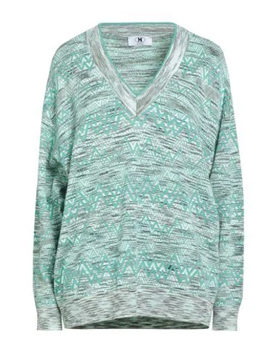 M Missoni Woman Sweater Light Green Size Xl Cotton, Viscose