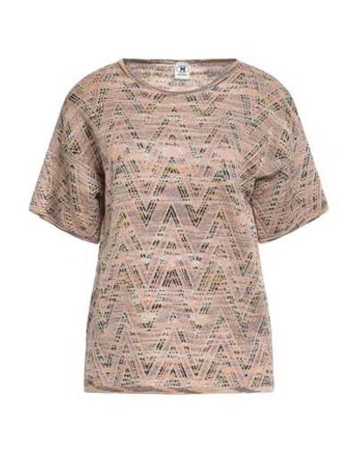 M Missoni Woman Sweater Light Pink Size M Viscose, Wool, Metallic Fiber, Polyamide
