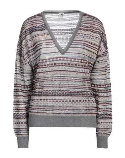M MISSONI M MISSONI WOMAN SWEATER LILAC SIZE S VISCOSE, COTTON, MOHAIR WOOL, ALPACA WOOL, POLYAMIDE