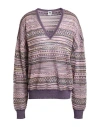 M Missoni Woman Sweater Lilac Size Xl Viscose, Cotton, Mohair Wool, Alpaca Wool, Polyamide In Purple