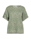 M Missoni Wool-blend Top In Green