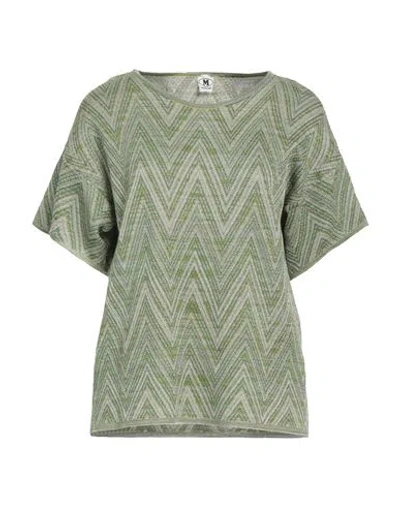 M MISSONI M MISSONI WOMAN SWEATER LIME GREEN SIZE L VISCOSE, WOOL, METALLIC FIBER, POLYAMIDE