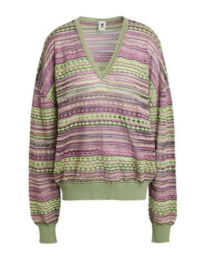 M Missoni Woman Sweater Lime Green Size Xl Viscose, Cotton, Mohair Wool, Alpaca Wool, Polyamide