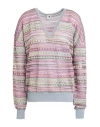 M Missoni Woman Sweater Magenta Size M Viscose, Cotton, Mohair Wool, Alpaca Wool, Polyamide