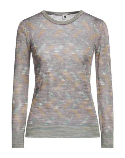 M Missoni Woman Sweater Mauve Size L Viscose, Wool, Polyamide In Purple