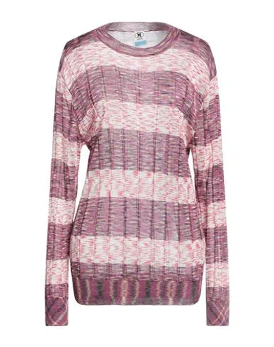 M Missoni Woman Sweater Mauve Size M Viscose, Polyamide In Purple