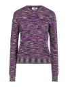 M Missoni Woman Sweater Mauve Size Xl Cotton, Viscose In Purple