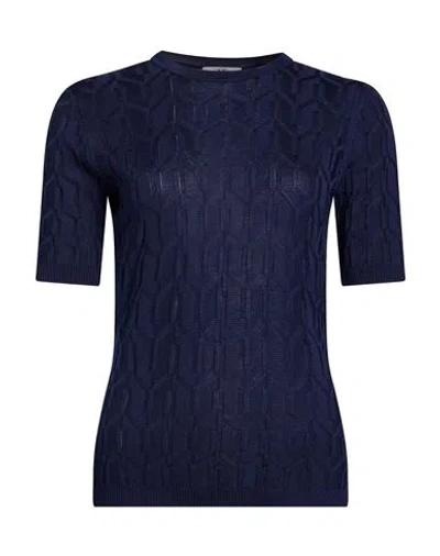 M Missoni Woman Sweater Midnight Blue Size L Cotton, Viscose