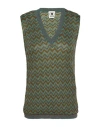 M Missoni Woman Sweater Military Green Size M Viscose, Cotton, Wool, Metallic Fiber, Polyamide