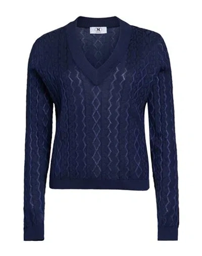 M Missoni Woman Sweater Navy Size M Cotton, Viscose In Blue