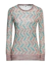 M Missoni Woman Sweater Pastel Yellow Size L Viscose, Wool, Polyamide In Beige