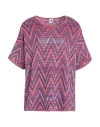 M Missoni Woman Sweater Orange Size Xl Viscose, Wool, Metallic Fiber, Polyamide In Pink